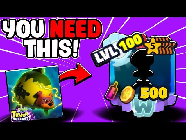 This STARTER Unit Is BROKEN?! *YOU NEED THIS* (SpongeBob TD)