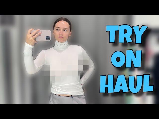 [4K] Try On Haul | Sheer Longsleeves With Klara Si | No Bra Challenge Get Ready With Me