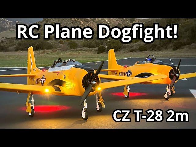 FPV Dogfight from RC Plane Cockpit - E-flite Carbon-Z T-28