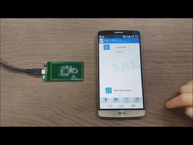 3ALogics NFC Dynamic Tag KIT NBK-100 Dongle Demonstration