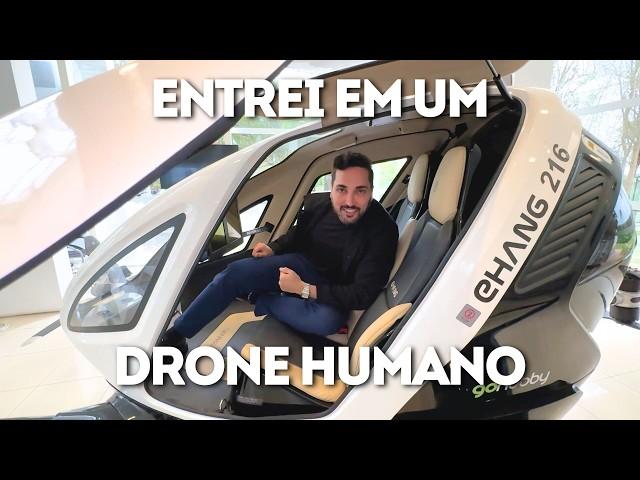 O AVIÃO MAIS SEGURO DO MUNDO? Como é VIAJAR e VOAR no NOVO DRONE pra HUMANOS? - EVTOL 216-S EHANG