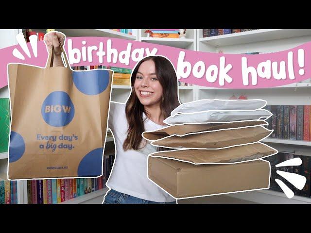 HUGE birthday book unboxing!!  [book haul]