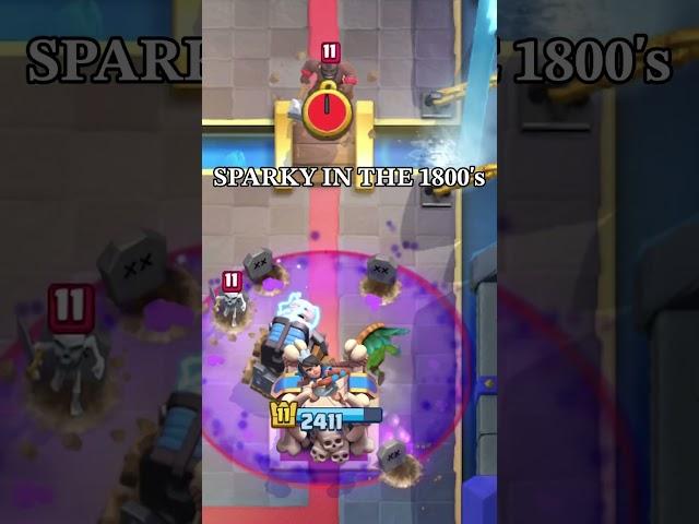 SPARKY TOO SUS...  #clashroyale #clashroyalegaming #CR #sparky