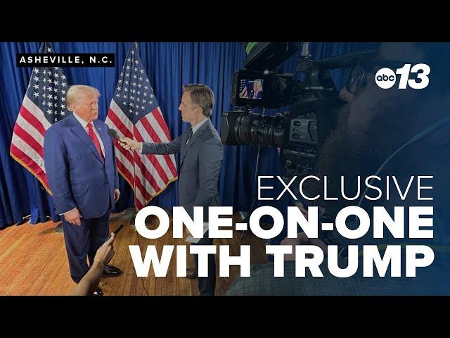 EXCLUSIVE: Former President Trump talks one-on-one with News 13's Patrick Hussion