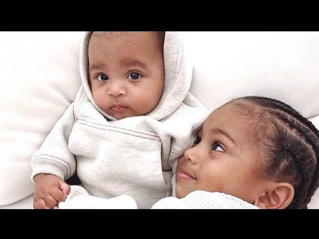 Saint West Being The Best Big Brother To Chicago and Psalm  