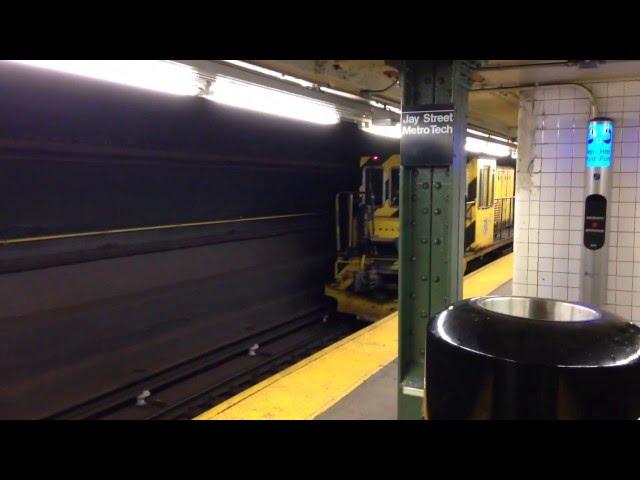 Late night creepy train in NYC subway