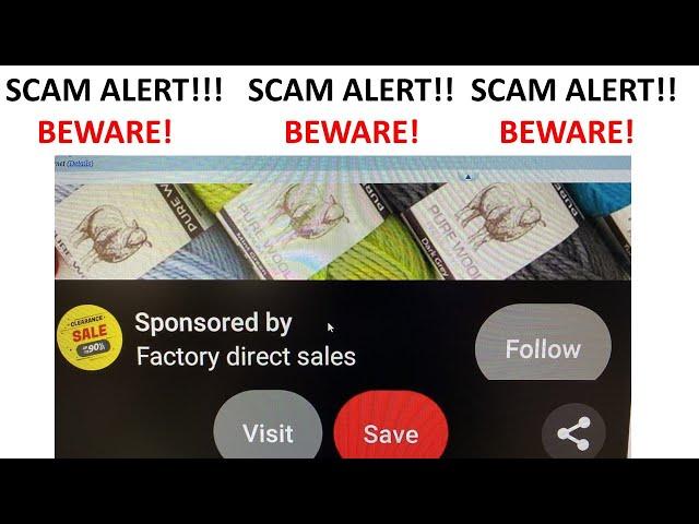 Scam Alert !!!   Scam Alert PLEASE BEWARE!!!!!! Factory Direct Sales!!