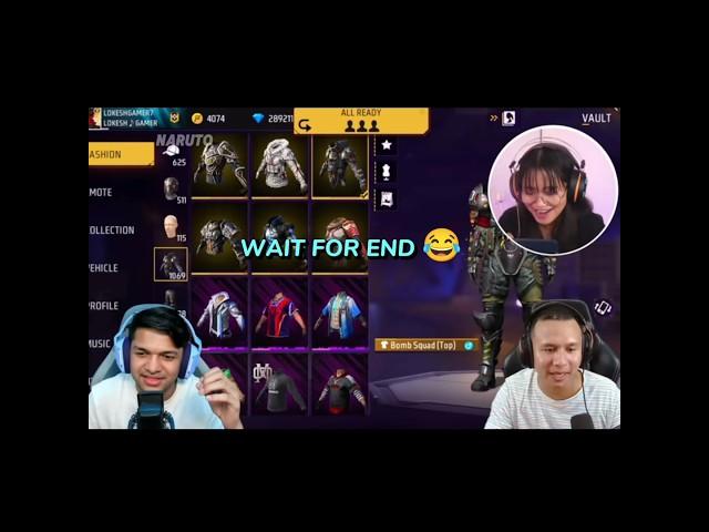 LOKESH ×SOONEETA×TONDE COLLECTION VS #collectionvs #lokeshgamer #reaction #ytshorts #freefire #ff