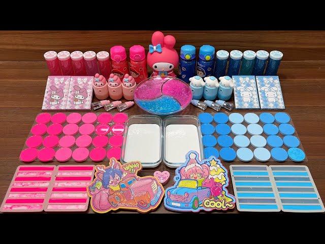 SANRIO MY MELODY vs CINNAMOROLL | Mixing random into Glossy Slime I Relaxing slime videos