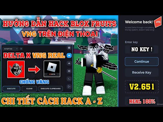 Hướng dẫn cách HACK ROBLOX VNG Blox Fruits bằng Delta X V2.651 Chính Thức Trên Điện Thoại, Chi Tiết!