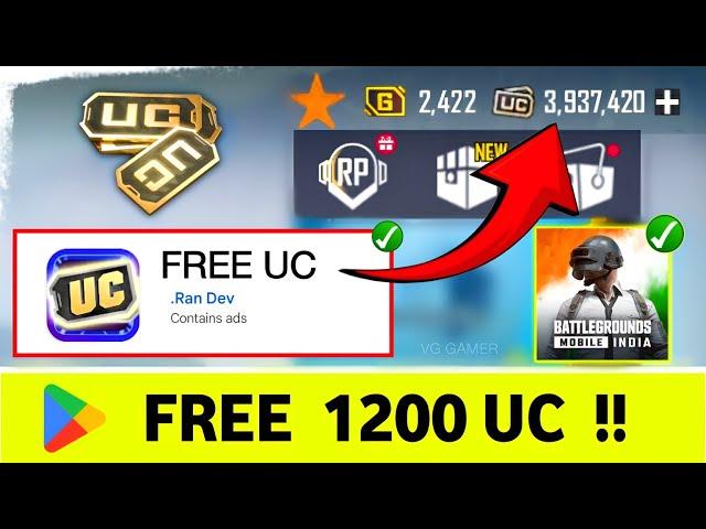  𝗙𝗥𝗘𝗘 1200 𝗨𝗖  How To Get Free UC In Bgmi / Bgmi Free Uc ( FREE UC )