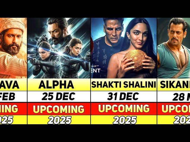 Top 50 BOLLYWOOD Upcoming Movies in 2025 | Sikandar | War 2 | Chhaava