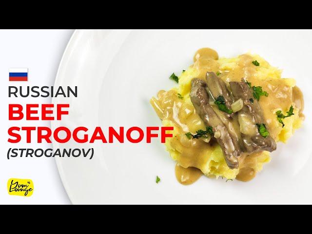 Russian Beef Stroganoff Recipe: Russian Babushka Style Beef Stroganoff | Yum Lounge (English)