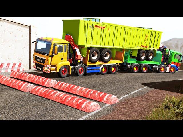 Trucks vs Speed Bumps #41 | BeamNG.DRIVE