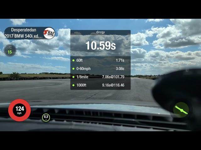 BMW 540ix 1/4 mile