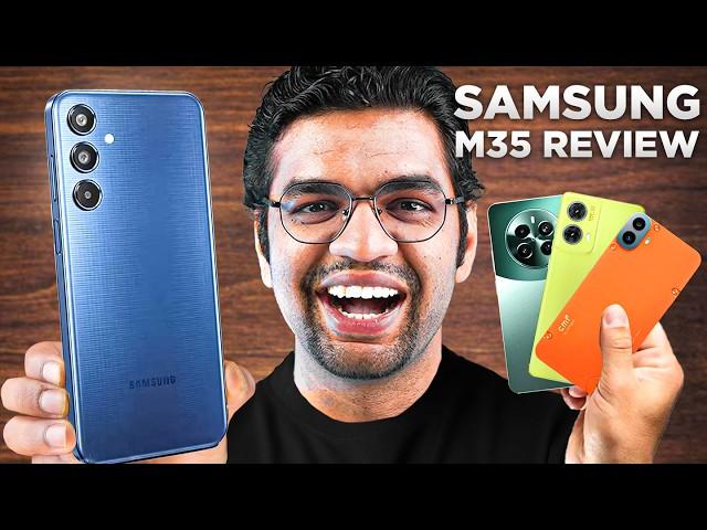 Samsung Galaxy M35 5G Review & Comparison with CMF Phone 1, Moto G85 & Realme Narzo 70 Pro