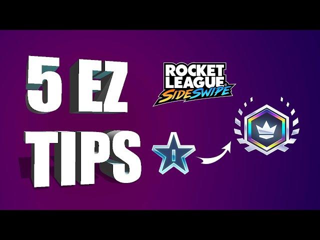 5 EASY TIPS to Help You RANK UP | RL Sideswipe Tutorial | Tips and Tricks