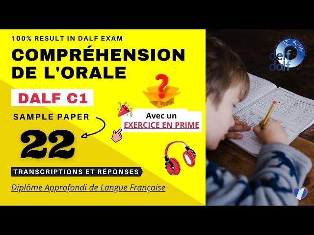 DALF C1 - Compréhension de l'orale [No.22] | DALF C1 Listening Practice Test Online | French 'N' You