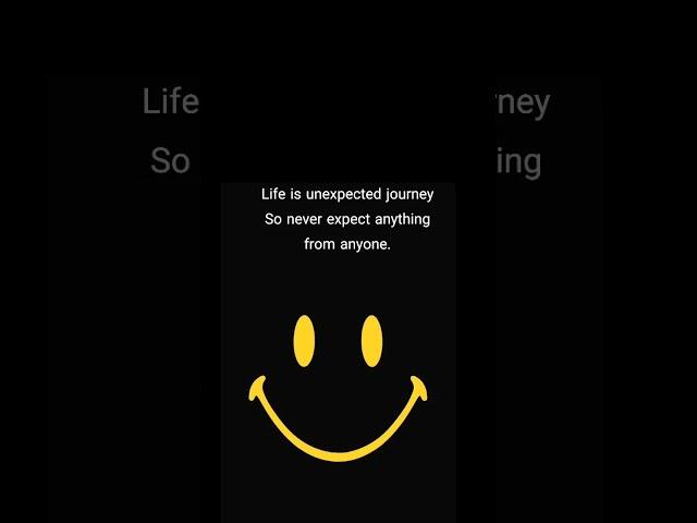 Life is an Unexpected Journey – Expect Less, Live More"