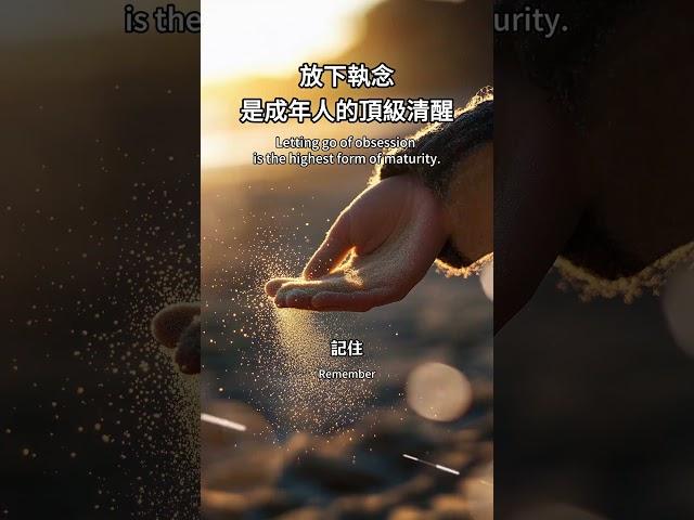Letting go of obsession is the highest form of maturity.