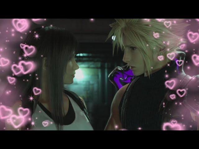 cloud and tifa being in love with each other for 4 minutes straight