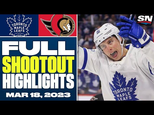 Toronto Maple Leafs at Ottawa Senators | FULL Shootout Highlights - March 18, 2023