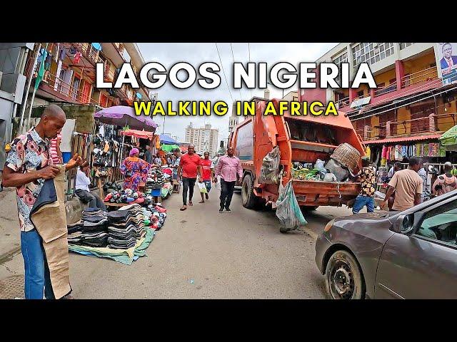 Walking in Lagos Nigeria - Africa's Most Populous City - 4K