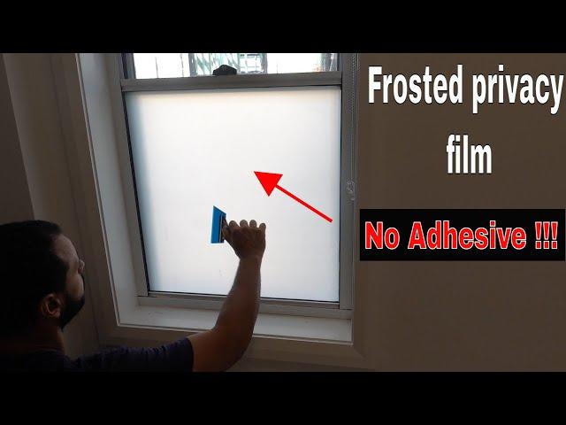 How to frost glass window the easy way