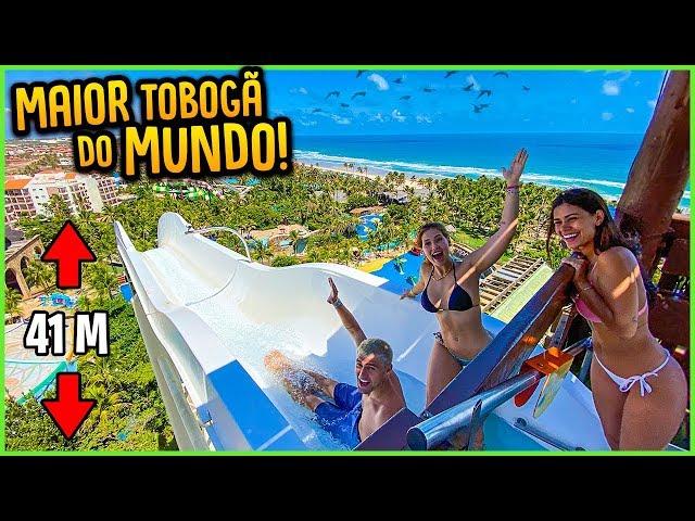 DESCEMOS NO MAIOR TOBOGÃ DO PARQUE AQUÁTICO A 100 KM/H!! ( DEU RUIM? ) [ REZENDE EVIL ]