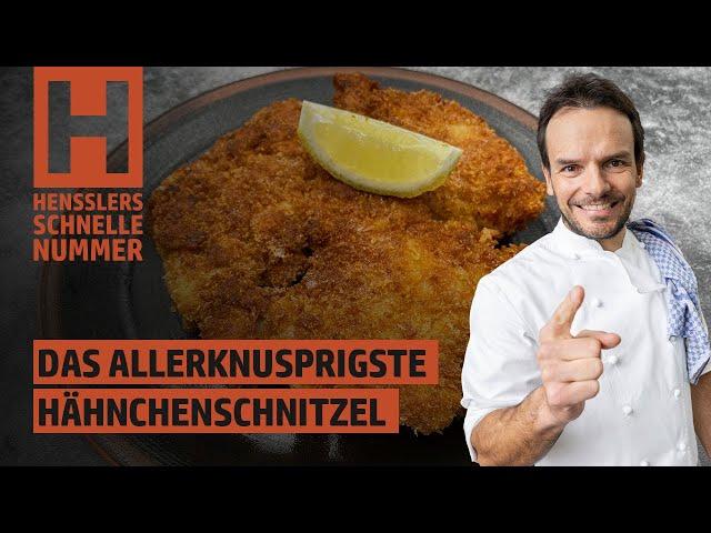 Schnelles Das knusprigste Hähnchenschnitzel der Welt Rezept von Steffen Henssler