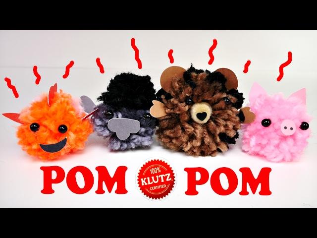 Pom Pom Peppa Pig,Trolls and Nemo Mini Pets - Squishy Toys Craft Kits for Kids