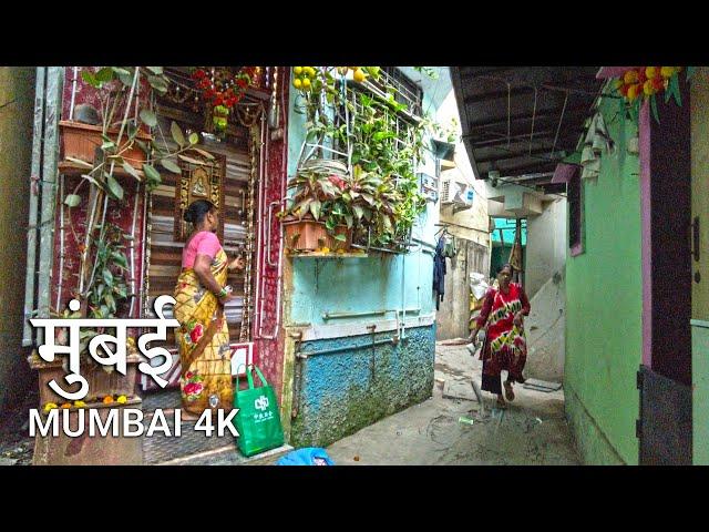 MUMBAI Walking Tour  - Khar Danda - Coastal Village Life in the City - India 4K HDR