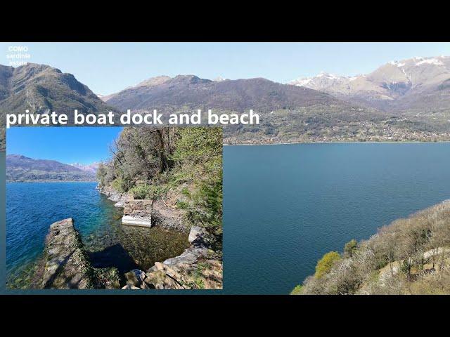 Вилла на озере Комо, 1 линия с причалом, участок 3 Га / Villa on lake Como, own coastline, boat dock