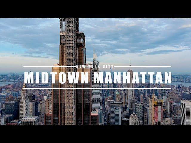 Drone Midtown Manhattan