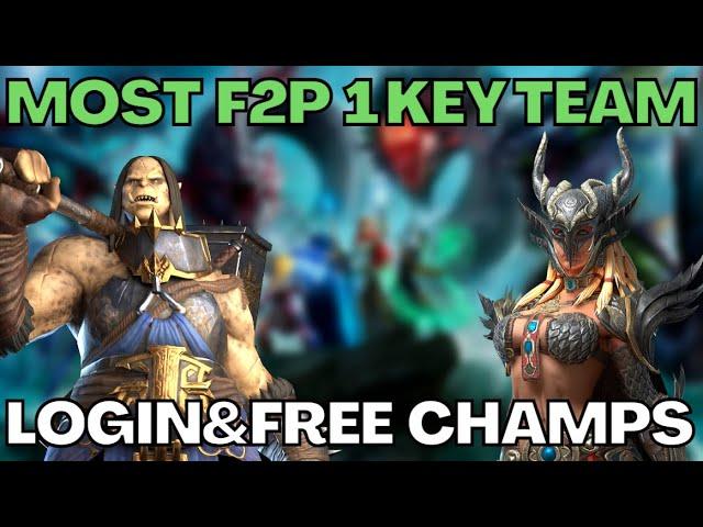  1 Key Hydra Team With Daily Login & Free Champions  | RAID SHADOW LEGENDS