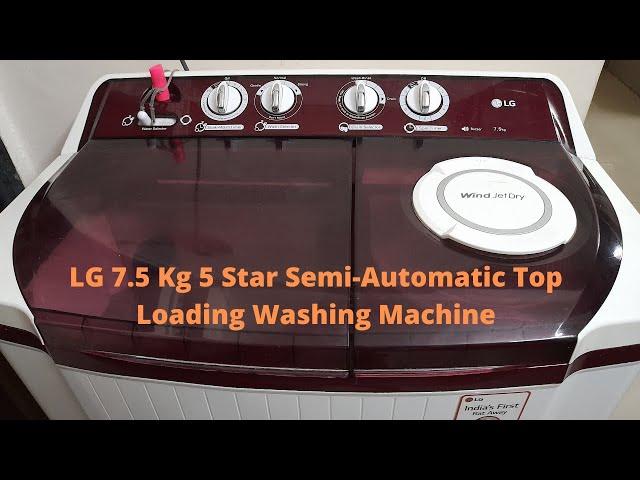 Semi Automatic Washing Machine | LG 7.5 kg | How to use Washing machine Demo #washingmachine