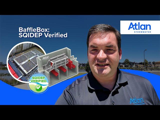 Atlan BaffleBox: SQIDEP Verified GPT (Gross Pollutant Trap)