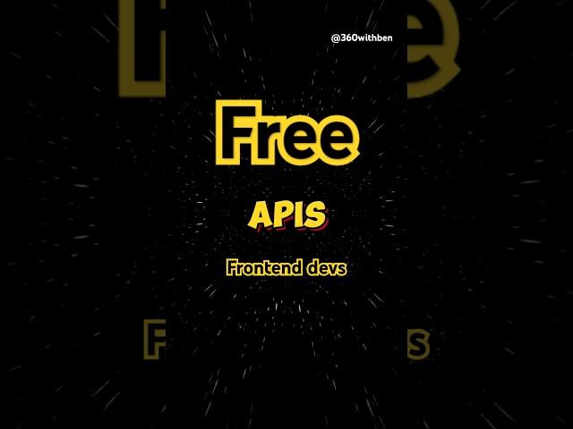 FREE API'S for Frontend  #mernstack #mern  #webdevelopment #webdeveloper #nodejs #nodejsdeveloper