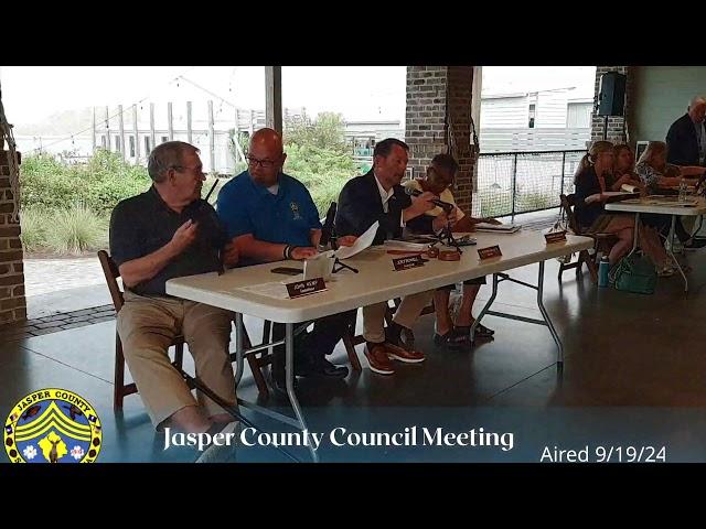 Jasper County Council Public Hearing Only 9/19/24