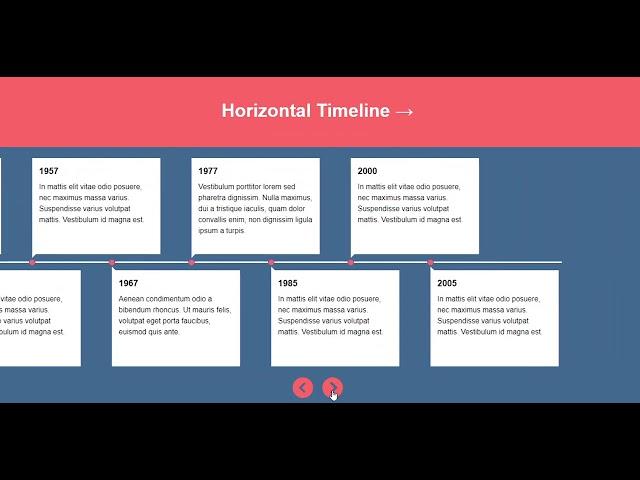 Build a Horizontal Timeline With CSS and JavaScript