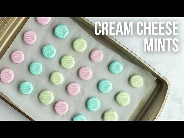 Simple Cream Cheese Mints l The Recipe Rebel