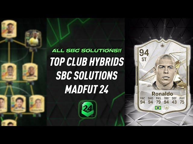 TOP CLUB HYBRIDS | ALL 8 SBCS | (Easiest Way Possible) | MadFUT 24