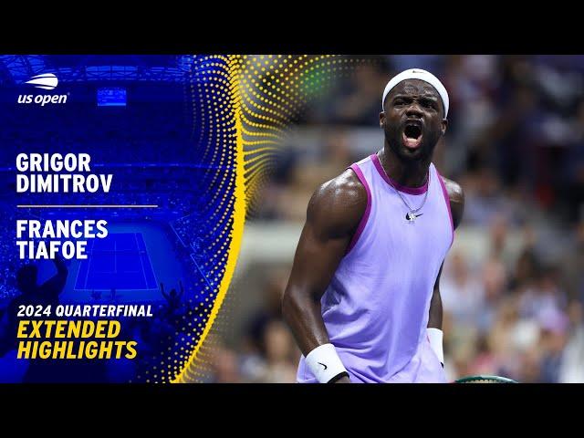 Grigor Dimitrov vs. Frances Tiafoe Extended Highlights | 2024 US Open Quarterfinal