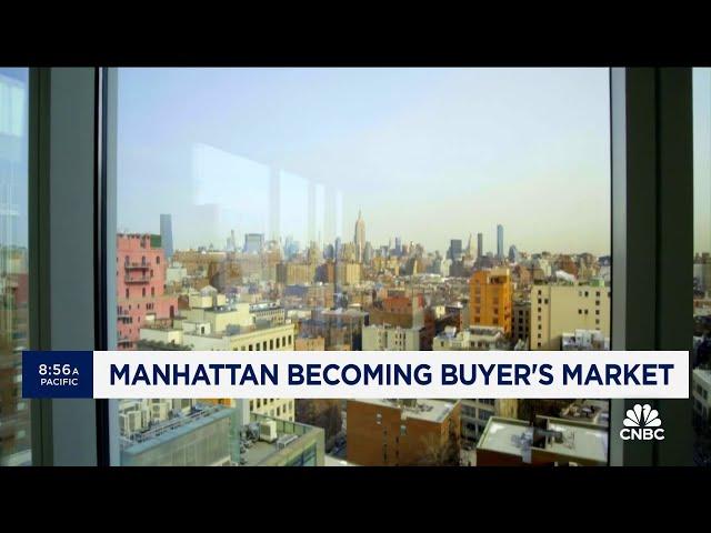 Manhattan real estate showing signs of becoming a buyer's market