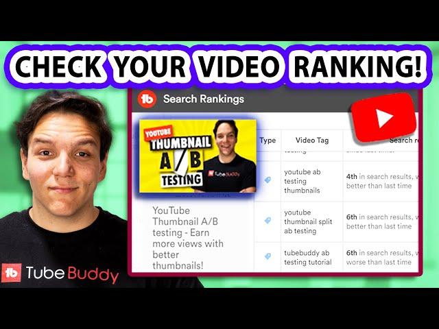 Are YOUR Videos Ranking in Search? Find out NOW - TubeBuddy Search Positions