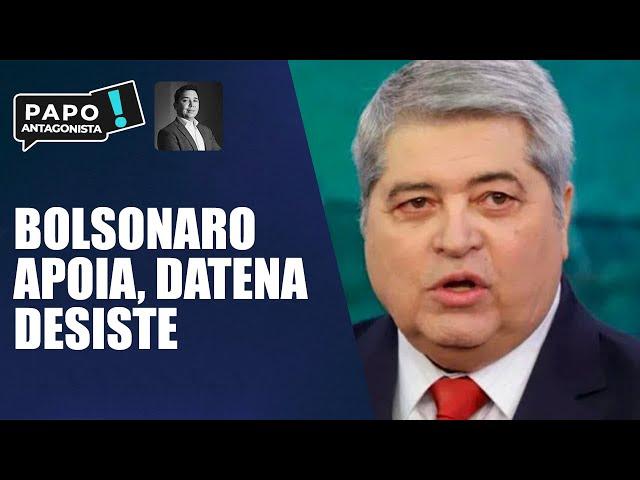 Datena desiste novamente de candidatura, mesmo com apoio de Jair Bolsonaro