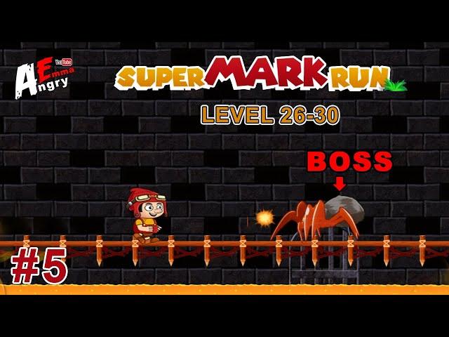 Super Mark Run - Gameplay #5 level 26-30 + BOSS (Android)