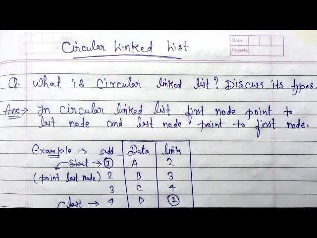 Circular linked list in data structure | what is circular linked list? And it's types | #linkedlist