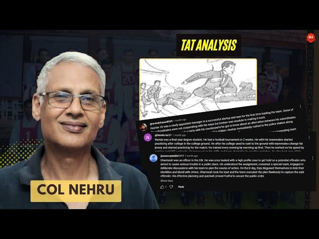 Analyzing TAT Stories From Your Comments | SSB TAT Analysis | Col M M Nehru