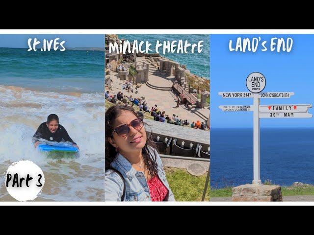 South of Cornwall | Surfing/Minack Theatre/UK's Land end | Everything on your budget Cornwall Vlog 3